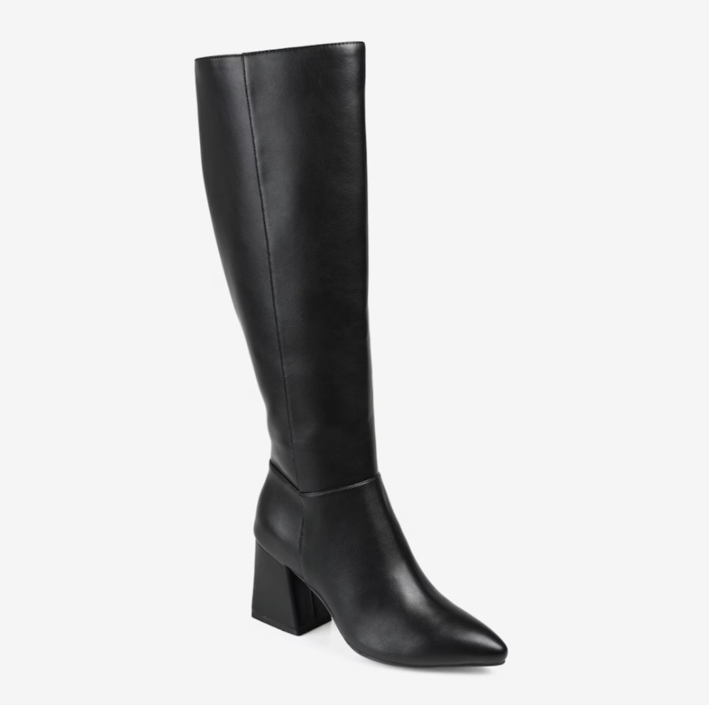Journee Collection-Landree Wide Calf knee high Boot black size 8.5